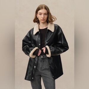 Jesper Börjesson with Fabrique Courtney Jacket in Vegan Leather size Medium